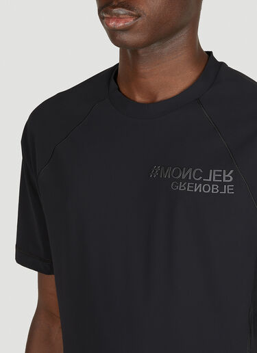 Moncler Grenoble Logo Patch T-Shirt Black mog0151005