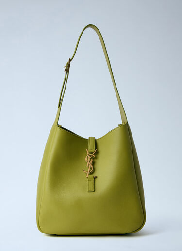 Saint Laurent Le 5 À 7 Supple Small Shoulder Bag Green sla0263075