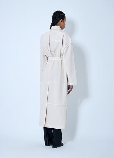 Sportmax 皮革孔眼风衣  米色 spx0260008