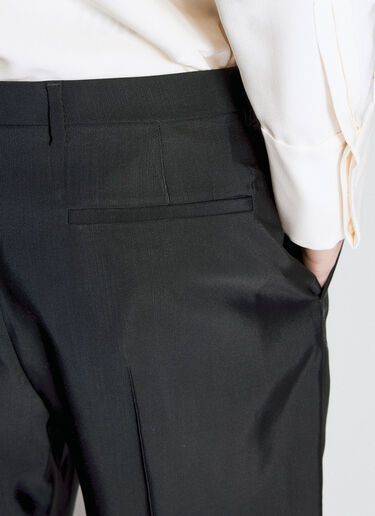 Saint Laurent High-Waisted Faille Pants Black sla0156004