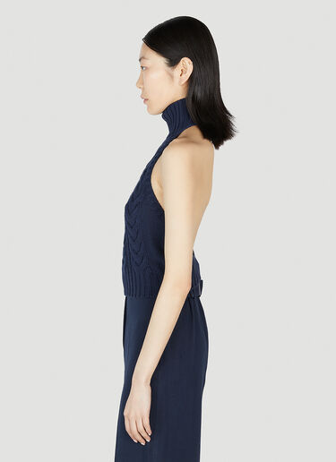 Max Mara 스탈로 니트 탑 블루 max0252055