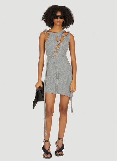 Ottolinger Bouclé Knit Dress Grey ott0250011