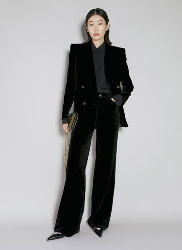 ベルベットコットンパンツ Saint Laurent ベルベットコットンパンツ ブラック sla0253021