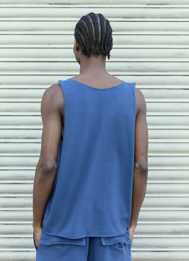 GREG ROSS カットオフ タンクトップ  ブルー grr0157004