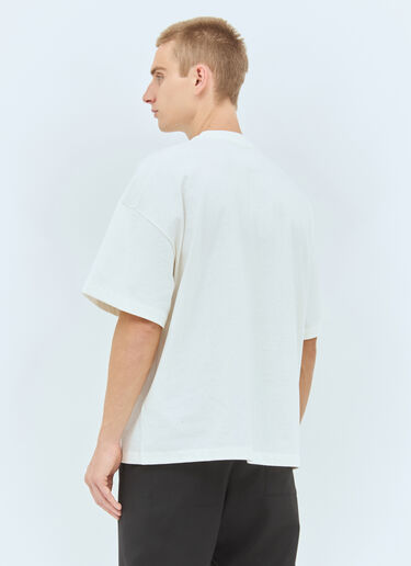 Jil Sander Logo Print T-Shirt Off white jil0158002