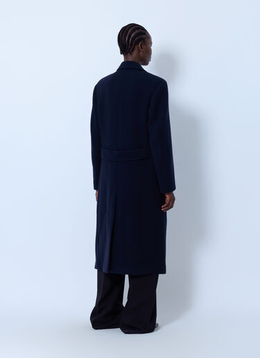 LN-CC® - The Row: Bamira Double-Breasted Wool Coat - Navy The Row Bamira Double-Breasted Wool Coat Navy row0266002