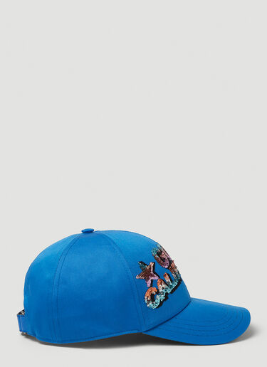 Gucci 徽标缀饰棒球帽 蓝 guc0250216