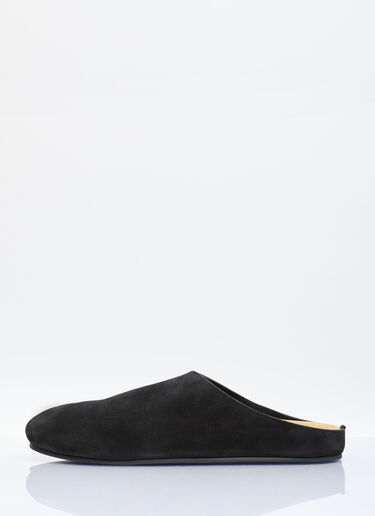 The Row Hugo Mules Black row0156016