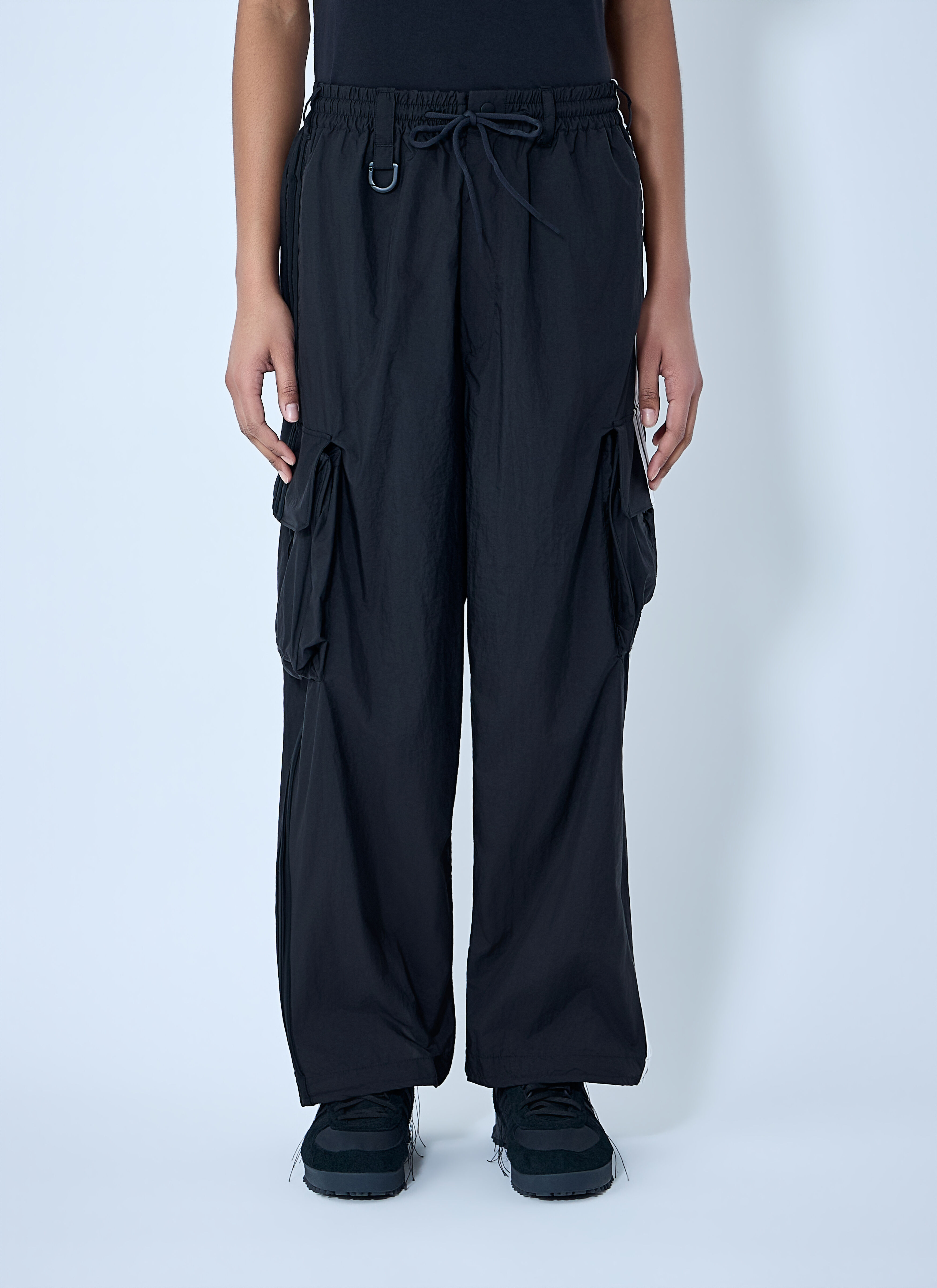 Y-3 Women's' Nylon Wired Cargo Pants in Black | LN-CC®