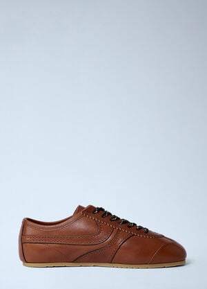 Dries Van Noten Suede Trimmed Sneakers Tan dvn0262032