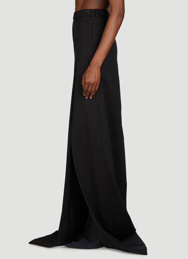 Balenciaga Split Tailored Skirt Black bal0255025
