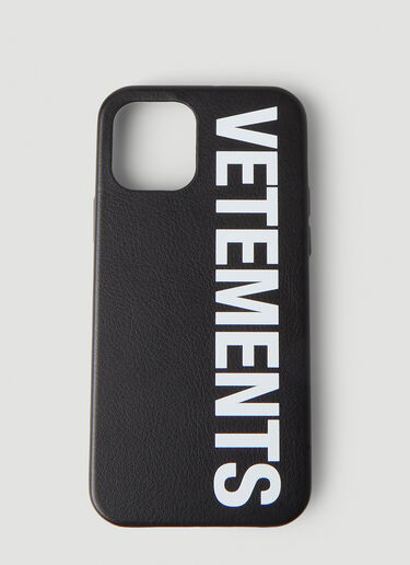 VETEMENTS 大号徽标 iPhone 保护套 黑 vet0247038