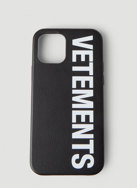 VETEMENTS ビッグロゴ iPhone ケース ブラック vet0254010