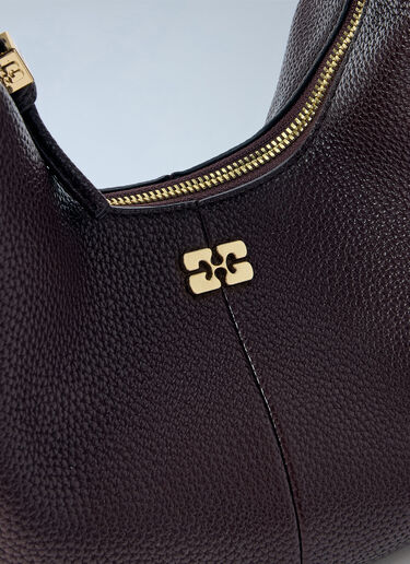 GANNI Hobo Mini Handbag Brown gan0265061