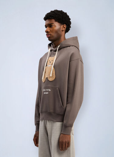 Bear In Mind Hooded Sweatshirt Palm Angels Bear In Mind Hooded Sweatshirt Grey pma0162053