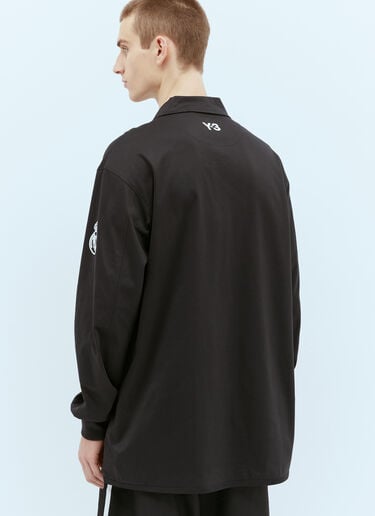 Y-3 x Real Madrid ロゴプリントポロシャツ  ブラック rma0156006