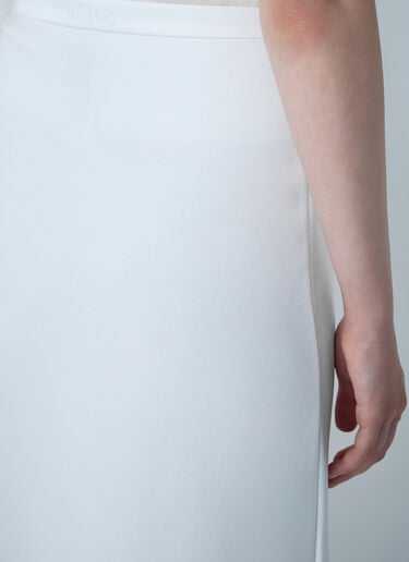 Max Mara Vernice Midi Skirt White max0261007
