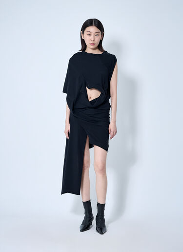 Sia Arnika Draped Polo Dress Black sia0260001