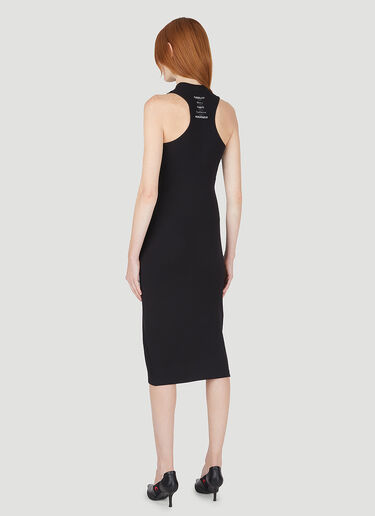 Marine Serre Card Print Racerback Dress Black mrs0248008