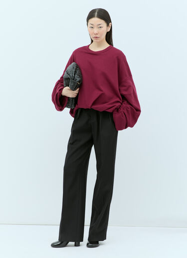 Dries Van Noten 하넷 맨투맨 버건디 dvn0256022