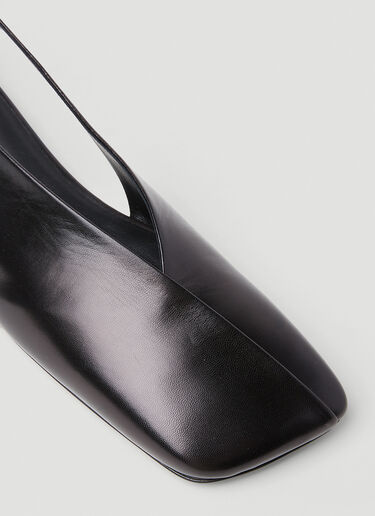 Jil Sander Slingback Ballet Shoes Black jil0253027