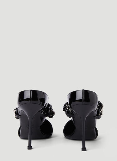 펑크 체인 하이힐 뮬 Alexander McQueen 펑크 체인 하이힐 뮬 블랙 amq0250055