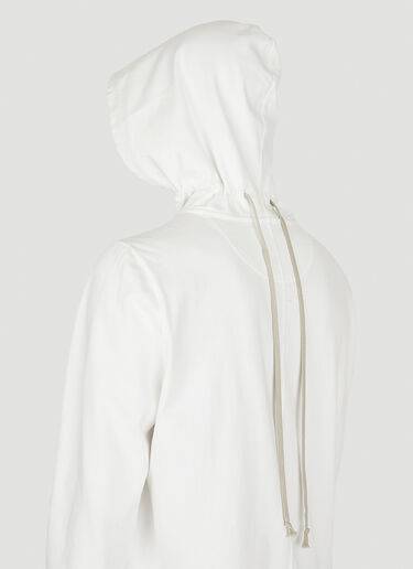 Rick Owens DRKSHDW Granbury Hooded Sweatshirt White drk0150018