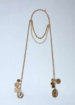 Chloé Medals Necklace Gold chl0263108