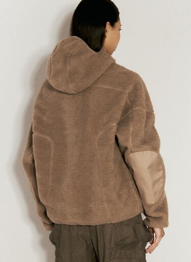 Entire Studios Fluffy Fleece V2 Hooded Sweatshirt Brown ent0254017