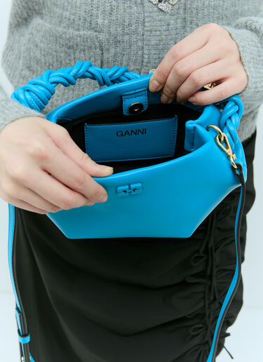 GANNI Mini Bou Handbag Blue gan0255061