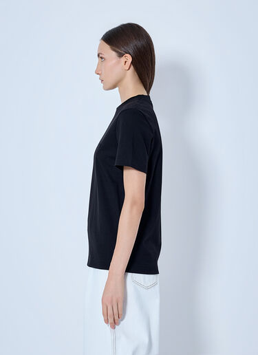LN-CC® - Jacquemus: Gros Grain Short-Sleeve T-Shirt - Black Jacquemus Gros Grain Short-Sleeve T-Shirt Black jac0266022