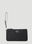Saint Laurent Logo Plaque Clutch Bag Black sla0247137