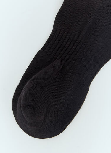 Patta 文字徽标运动袜两件装  黑色 pat0156015