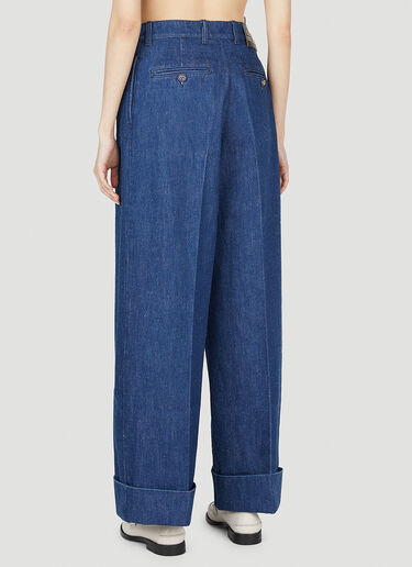 Gucci Wide Leg Jeans Dark Blue guc0252048