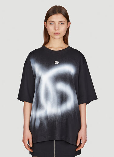 Dolce & Gabbana 喷彩徽标T恤 黑 dol0250016