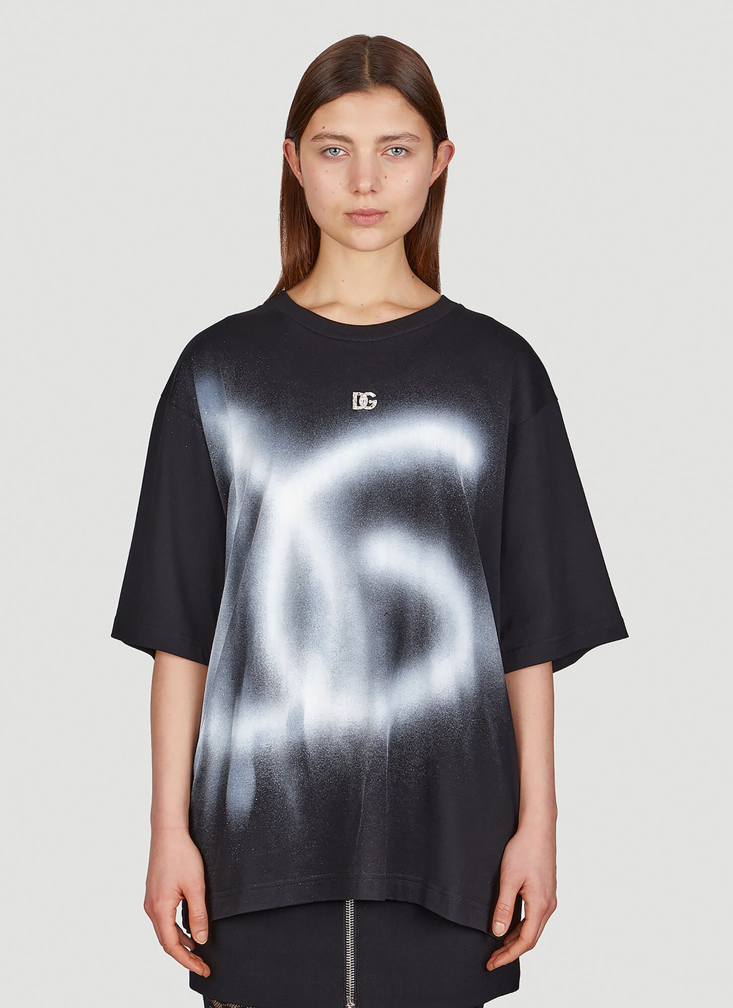 Shop Dolce & Gabbana Spray Paint Logo T-shirt