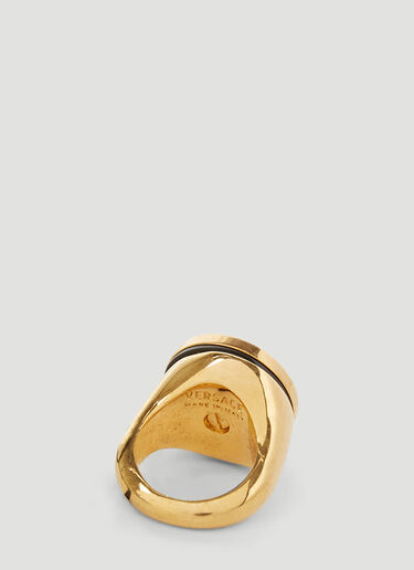 Versace Medusa Plaque Ring Gold vrs0253054