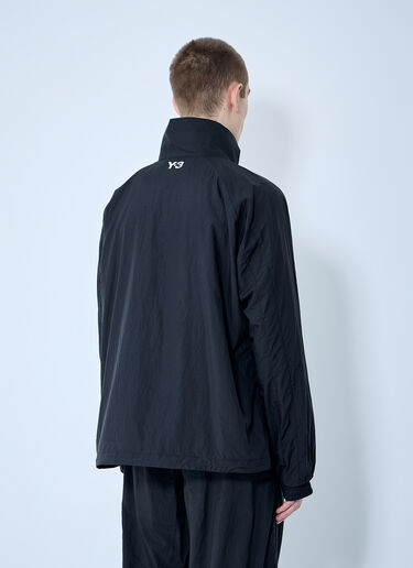 Y-3 Logo Motif Windbreaker Jacket Black yyy0160014