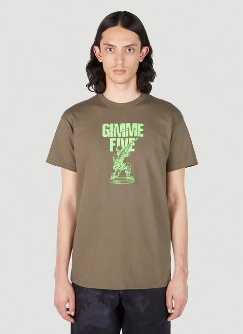 Gimme 5  ソルジャーTシャツ カーキ gim0152002
