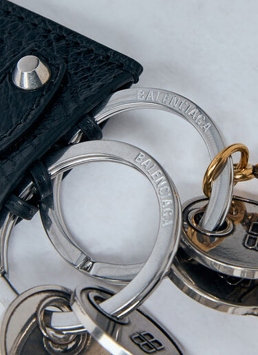 Balenciaga Le City Charm Eiffel Keyring Black bal0259058