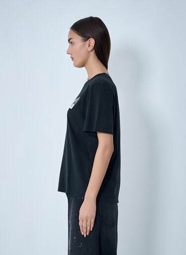 Logo Motif T-Shirt MM6 Maison Margiela Logo Motif T-Shirt Black mmm0262003