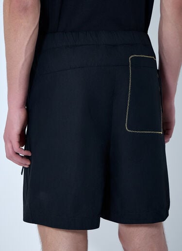Moncler Elasticated Waist Technical Shorts Black mon0164010