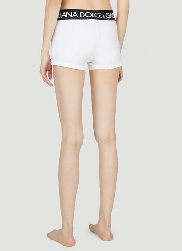 Dolce & Gabbana 徽标平角内裤 白色 dol0252019