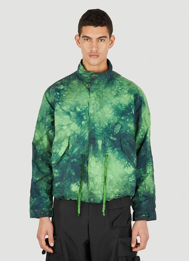Nemen Kane Tie-Dye Cropped Jacket Green nem0148001