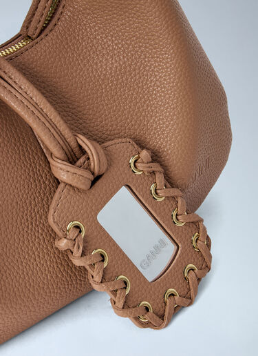 GANNI Hobo Mini Handbag Beige gan0265049