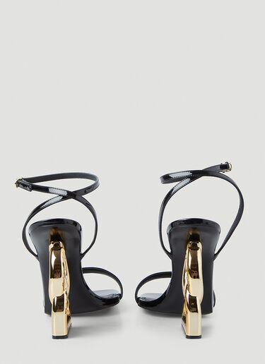 Dolce & Gabbana DG 花押坡跟鞋 黑色 dol0245032