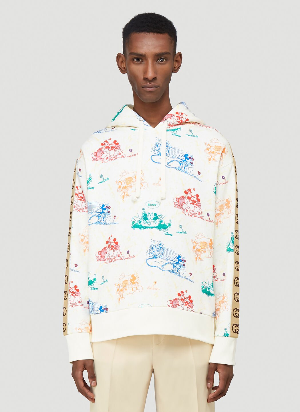 Gucci X Disney Hooded Sweatshirt in White LN CC