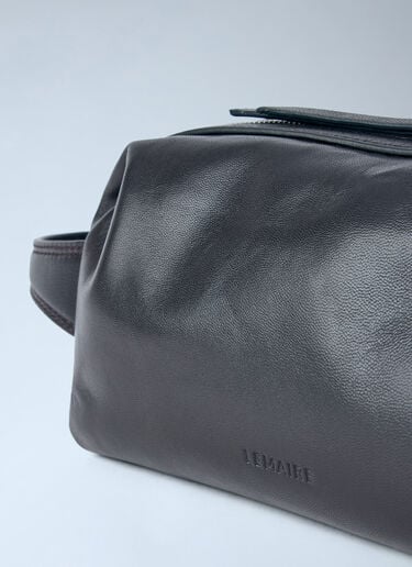Lemaire Small Care Crossbody Bag Dark Brown lem0166030