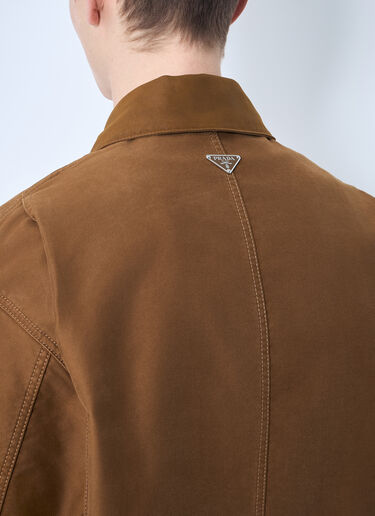 Prada Cotton Twill Jacket Camel pra0158002