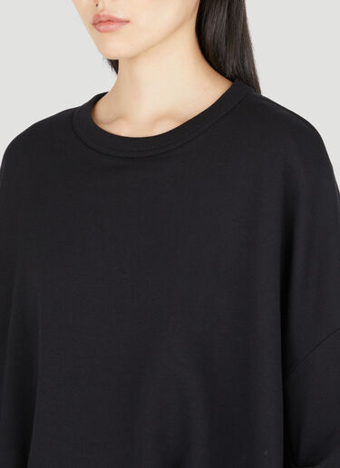 드레이프 스웨트셔츠 Dries Van Noten 드레이프 스웨트셔츠 블랙 dvn0254021